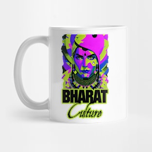 Bharat indian culture sticker style graphic illustration Mug